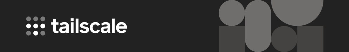 Tailscale email header - black